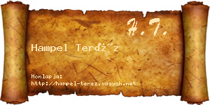 Hampel Teréz névjegykártya